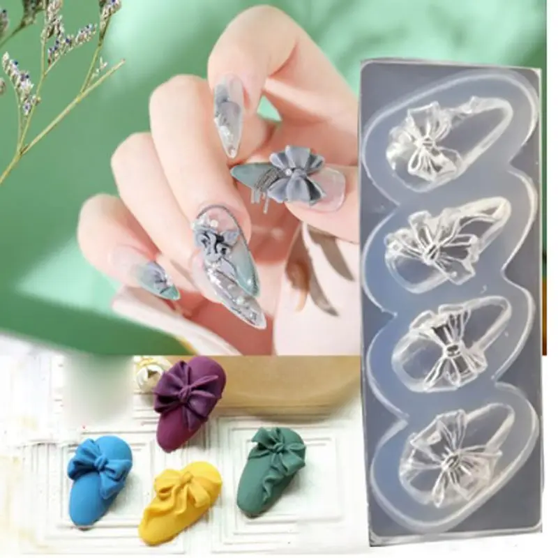 5 шт. силиконовые 3D стерео мини бабочка резная форма для дизайна ногтей набор