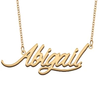 necklace with name abigail for his her family member best friend birthday gifts on christmas mother day valentines day