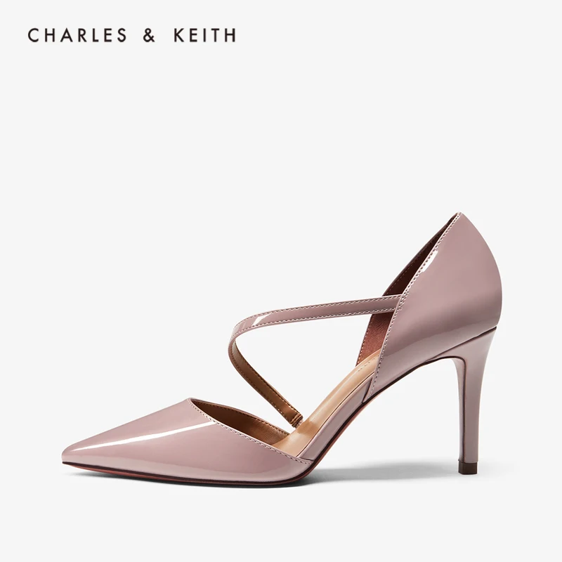 CHARLES＆KEITH Новинка на Лето 2020 CK1 60361256Женские босоножки Острый Носок высоком каблуке