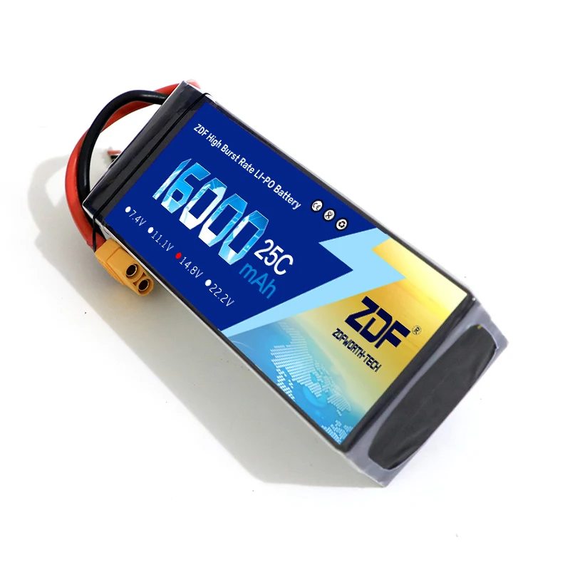 ZDF гарантия качества питания 4S 14,8 V 16000mah 25C Max 60C Lipo батарея для вертолета RC модели квадрокоптера самолета дрона автомобиля FPV
