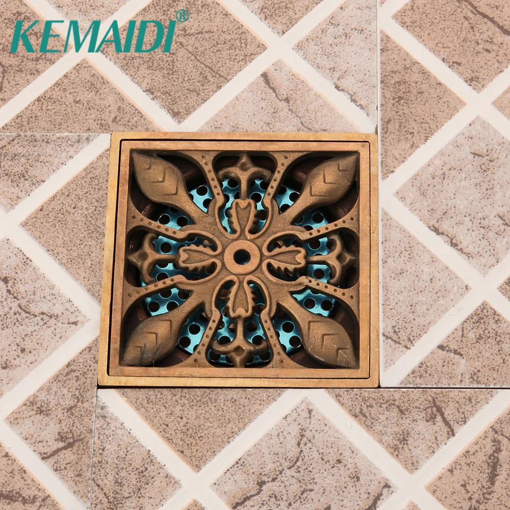KEMAIDI 10*10 см вставные квадратные напольные мусорные решетки для ванной комнаты
