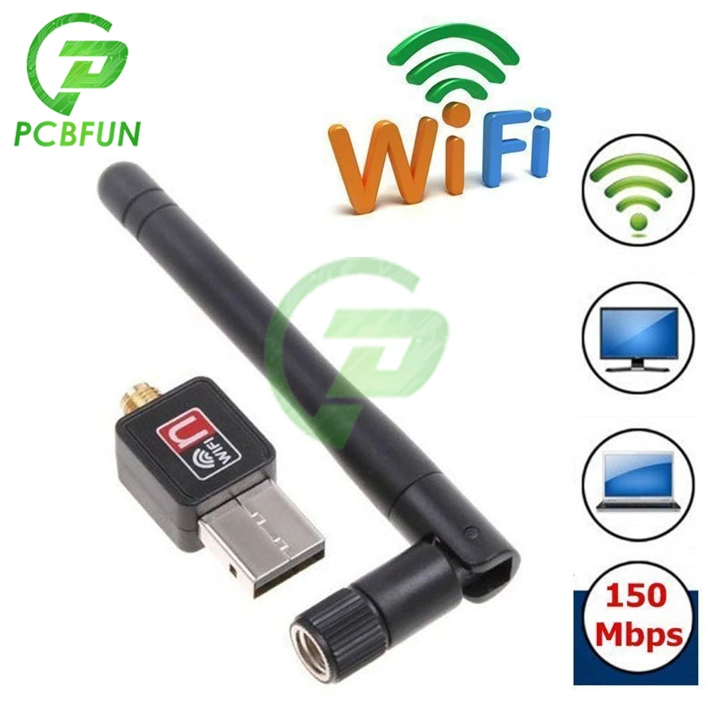 Мини 150 Мбит/с USB Wi-Fi Беспроводной адаптер ключ сетевая карта 802.11n/g/b 2dBi антенна для