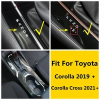 central control gear shift water cup holder panel cover trim accessories for toyota corolla 2019 2022 corolla cross 2021 2022
