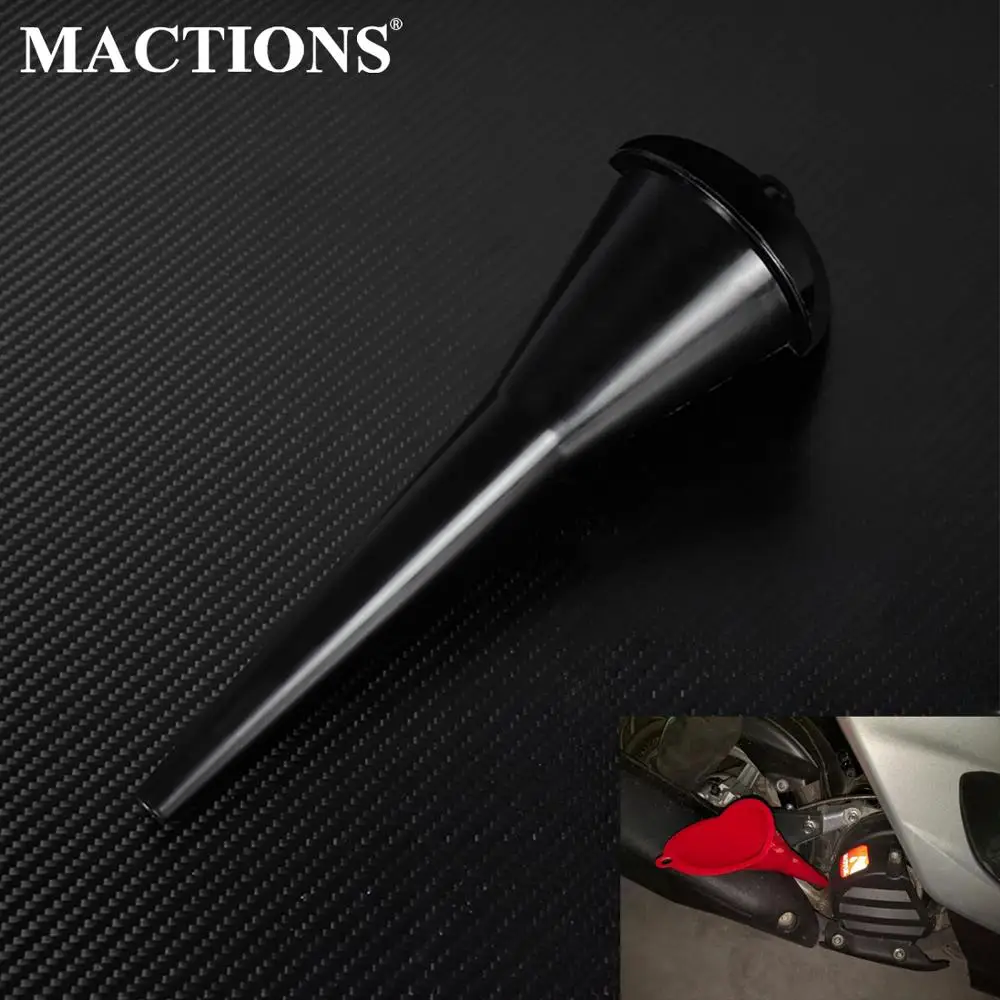 Черная Автомобильная заправочная масляная Воронка для мотоцикла управление