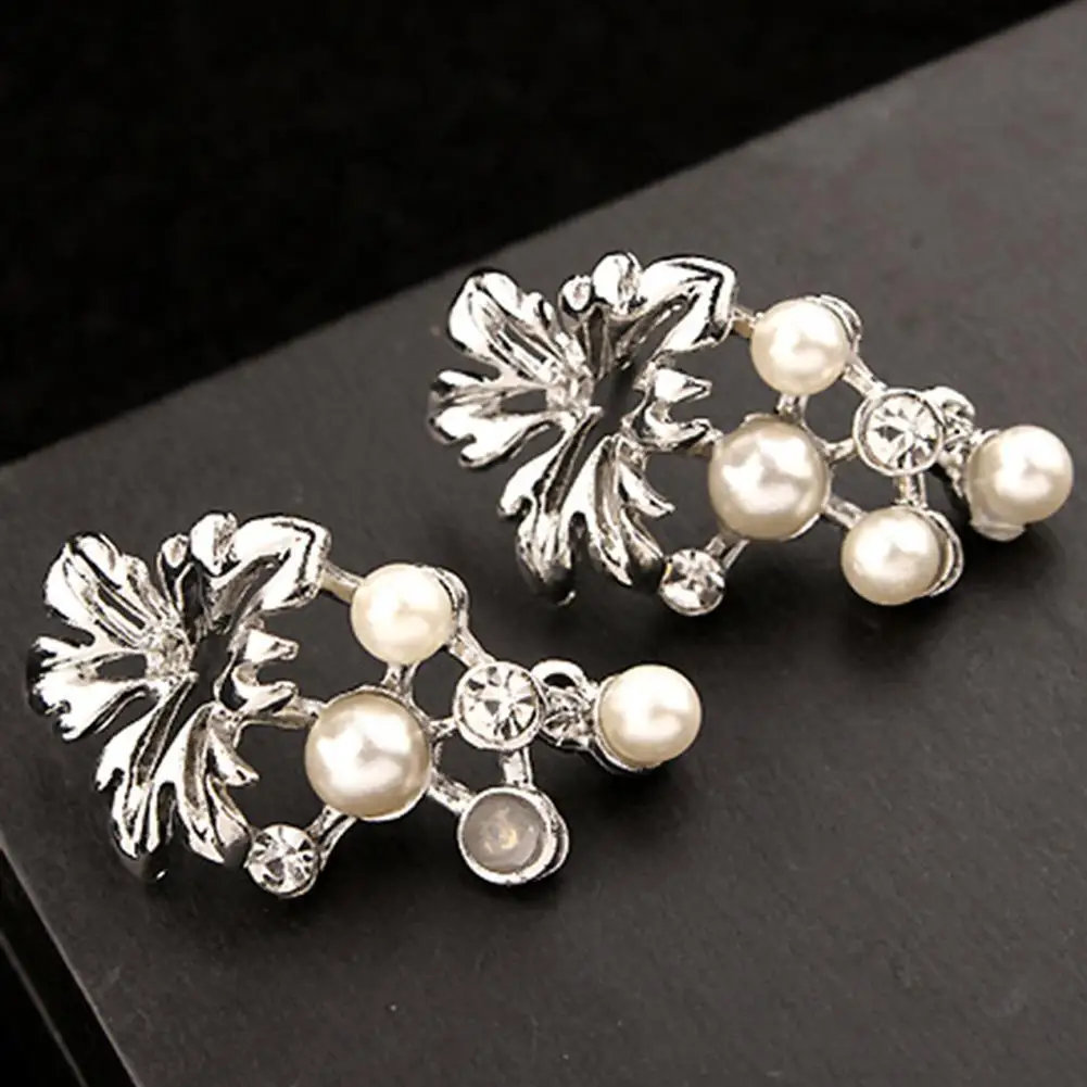 Женский сплав в форме листа с бриллиантами жемчужное ожерелье женский корейский