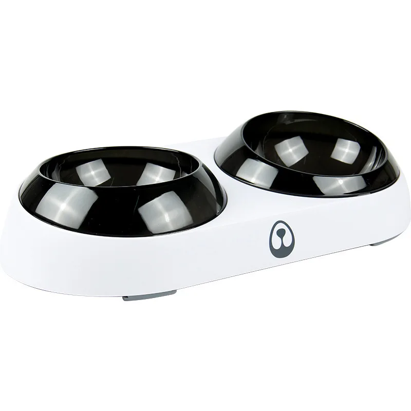

Pet Food Utensils Dog Bowl Cat Bowl 15 Degrees Tilt To Protect The Neck, Cat Feeding and Water Double Bowl New Pet Bowl Supplies