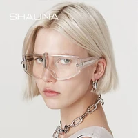 shauna fashion cover fluorescent green sunglasses brand designer goggle shades men uv400