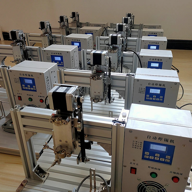 

Semi-automatic Soldering Wire Machine with LED Screen Solder Station with Smoke Cleaner for Circuit Boards Triode