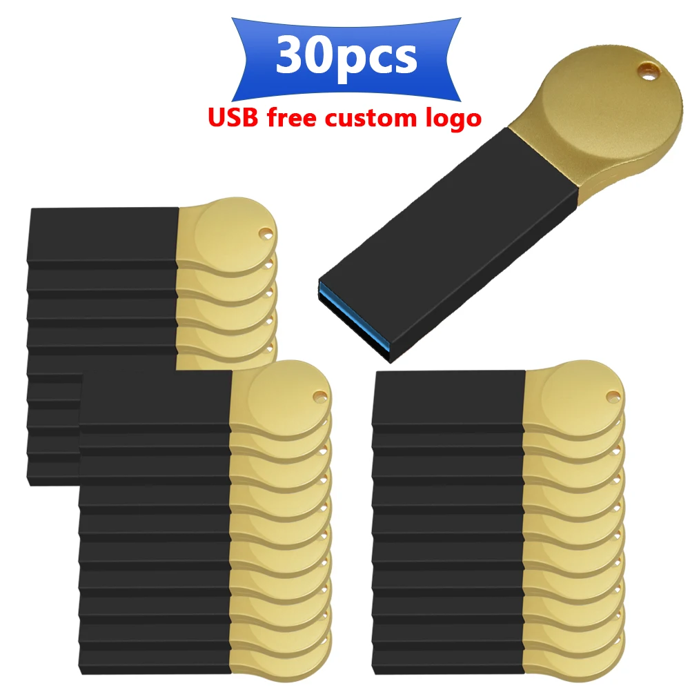 

bulk 30pcs free Personalize logo usb flash drives Waterproof pen drive USB 3.0 16GB 32GB 64GB 8GB 4GB Real capacity Memory stick
