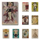 Классический японский мотивационный аниме Death Note, винтажный постер из крафт-бумаги с рисунком животных, для домашнего декора, подарки