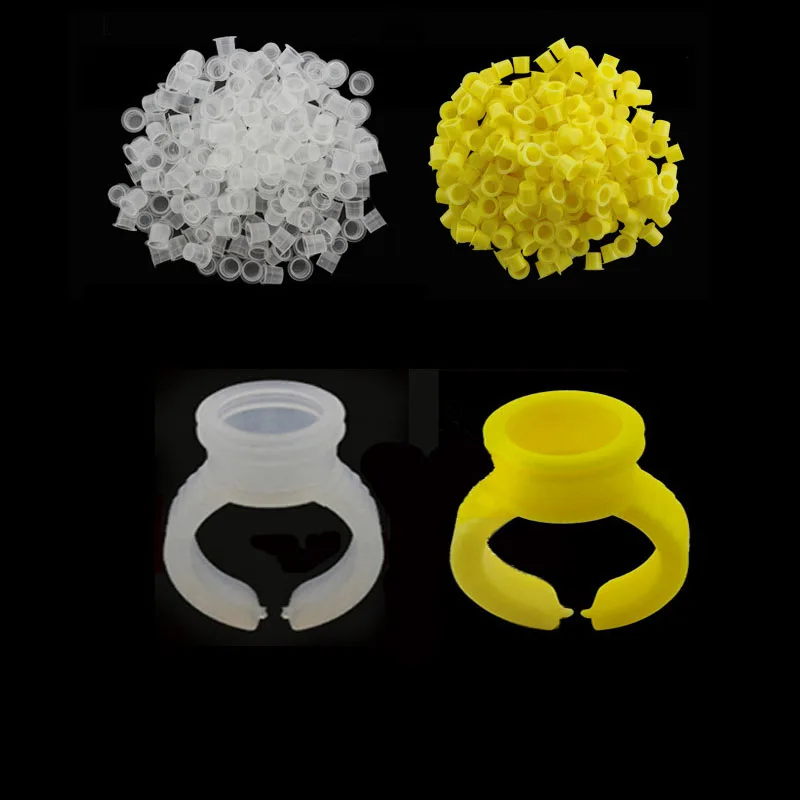 Пластиковый держатель для клея татуировок и ногтей кольца наращивания ресниц