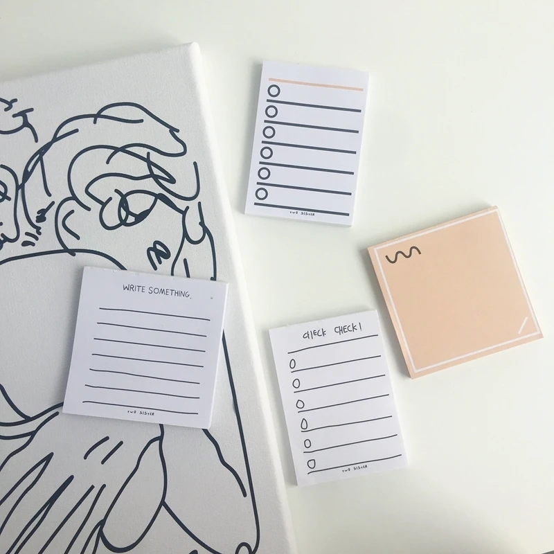 SIXONE Творческий Ins Блокнот Ежедневник для офисного стола Ready To Do List сообщение от школьные канцелярские принадлежности