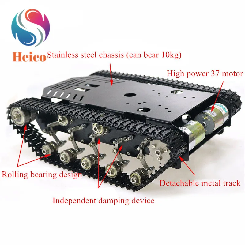 Робот-танк на гусеничном ходу TS900 гусеничная цепь модель автомобиля сделай сам