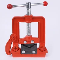 2/3/4 inch Professional Table Rotating Clamp Pipe Vise Bench Pipe Vise Hinged Clamp-on Type Pipe Cast Iron Woodworking Vise
