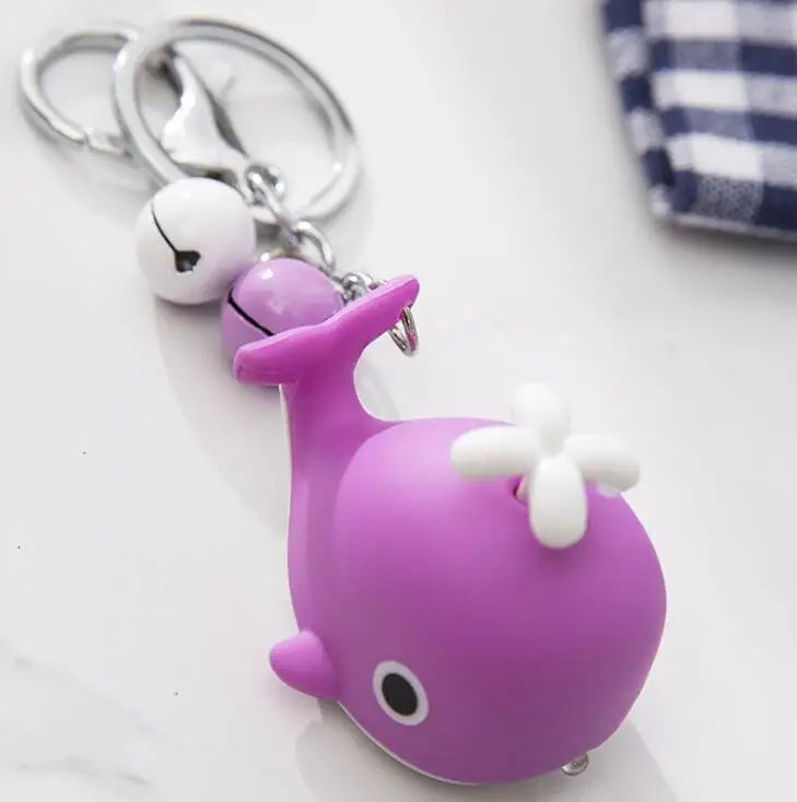 Брелок для ключей креативный подвесной мини брелок в виде синей рыбы с