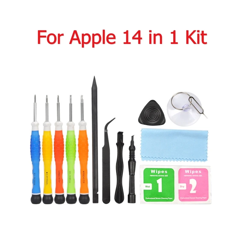 14 в 1 OCA инструменты для открытия ремонт мобильный телефон набор разборки iPhone Samsung