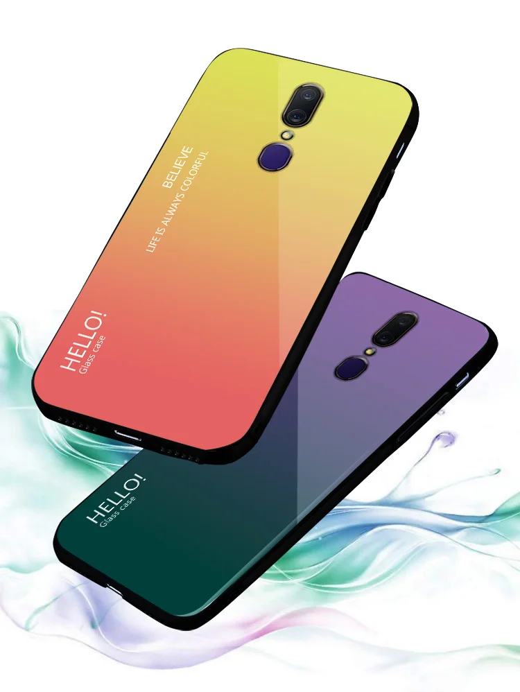 Градиентный чехол для OPPO Realme 1 2 3 Pro F11 X C2 K3 Reno Z 10x zoom | Мобильные телефоны и