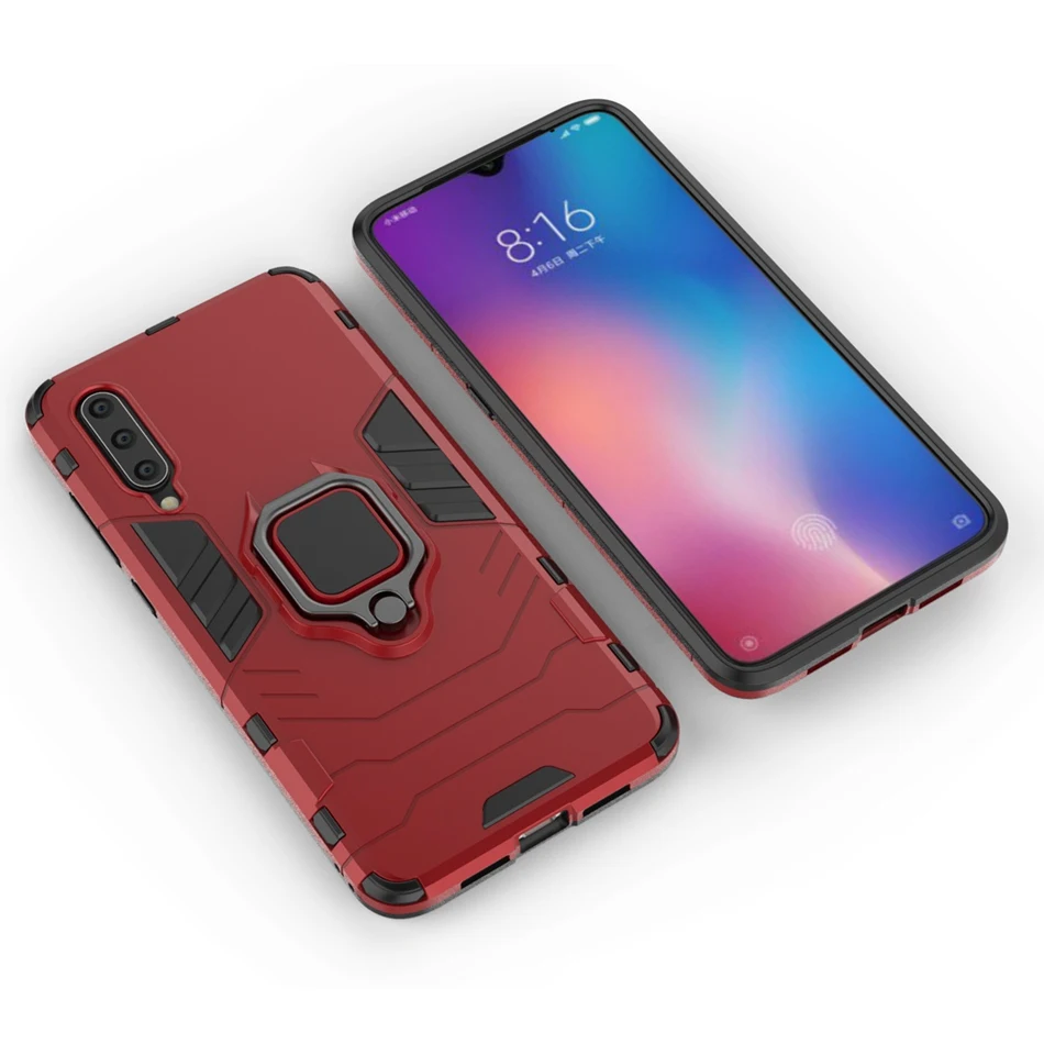 Защитный гибридный чехол с подставкой для Xiaomi Mi CC9/A3 CC9E 9SE 8 9 Pro противоударный