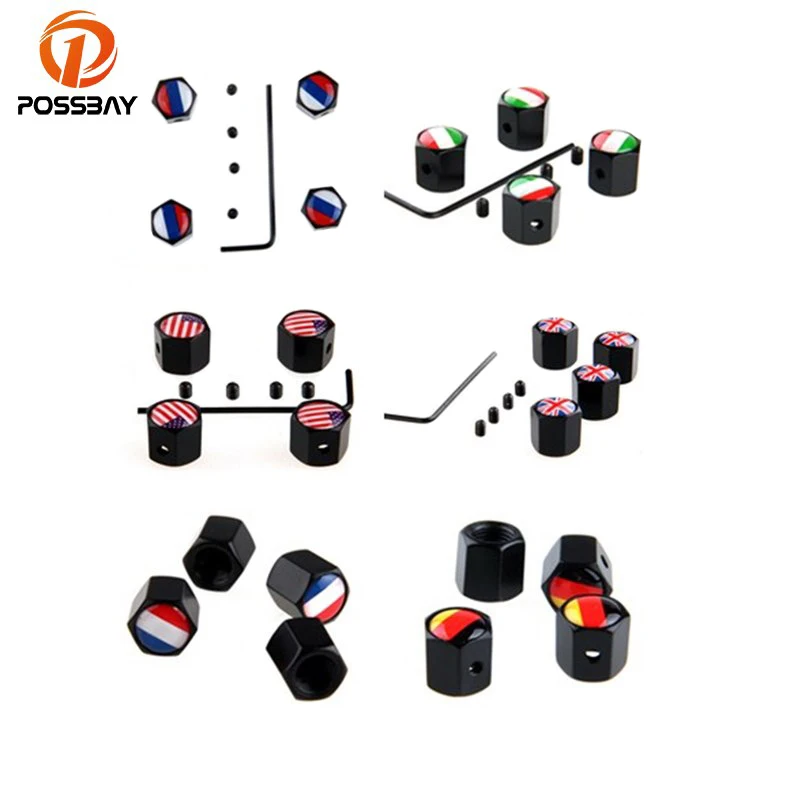 Posbay противоугонные черные автомобильные клапаны для колесных шин воздушные