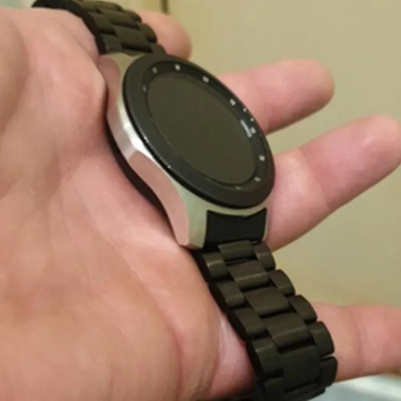 Ремешок для умных часов Samsung Gear S3 Classic Frontier из нержавеющей стали серебристый
