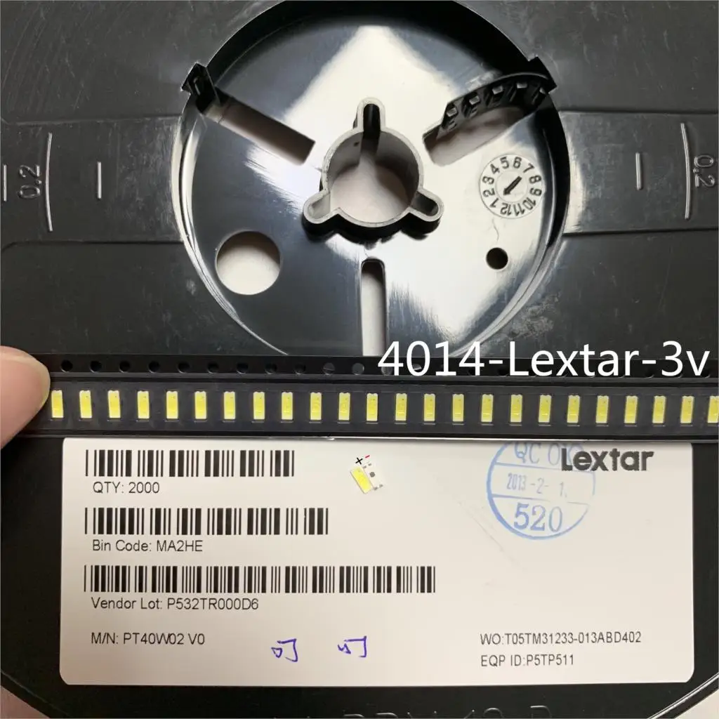 500 шт. светодиодная подсветка Lextar низкая мощность 0 2 Вт 4014 3 в холодный белый