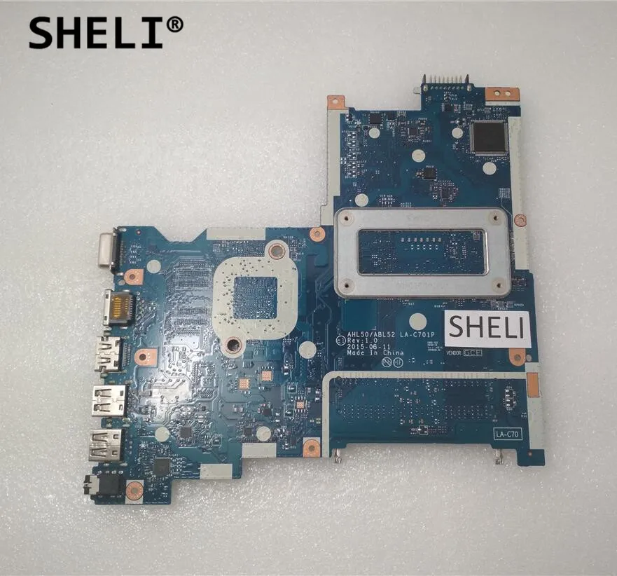 SHELI для HP 15 AC 440 G3 материнская плата с 3825U AHL50/ABL52 824453 001 аккумулятор большой