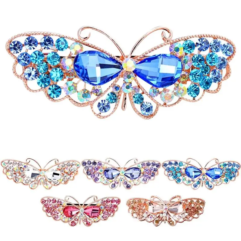 

Стразы заколка для волос с бабочкой модная заколка для волос с бабочкой заколки для волос для девочек женские заколки для волос аксессуары ...