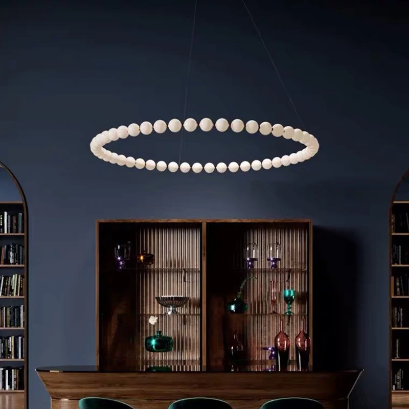 Koop Nordic Parel Serie Lampen En Lantaarns Moderne Persoonlijkheid Woonkamer Decoratie Led Kroonluchter Creatieve Bar Slaapkamer Din