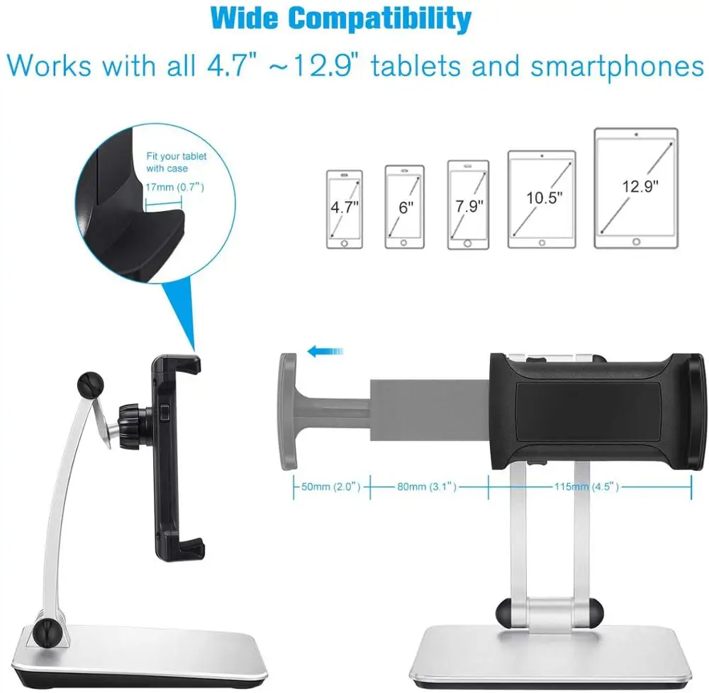 Подставка для планшета регулируемая Складной Настольный кронштейн с поворотом