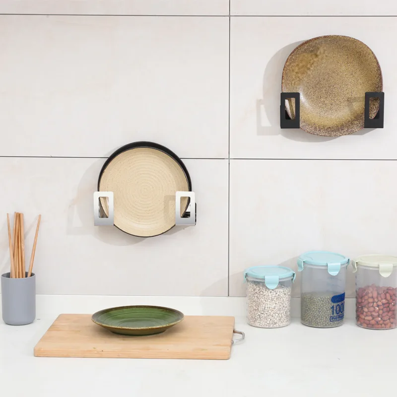 1 пара полка для хранения крышки кухонного горшка из нержавеющей стали