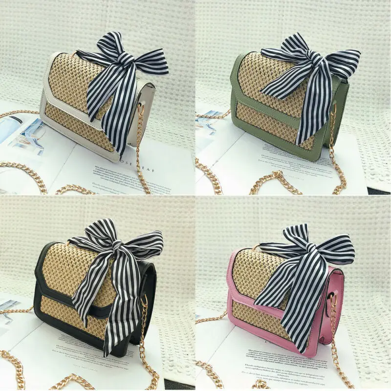 Женские сумки летняя пляжная сумка из ротанга соломенная тканая богемная на