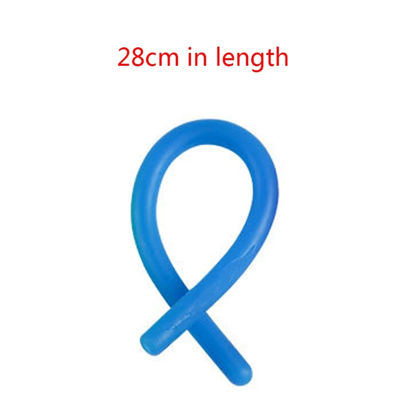 

Anti-Stress Decompression Toy Fidget Rope Set Novelty Sensory Toy Pull Wrap Stretch Soft Noodle Rope Toy for Autism Cure G2AE