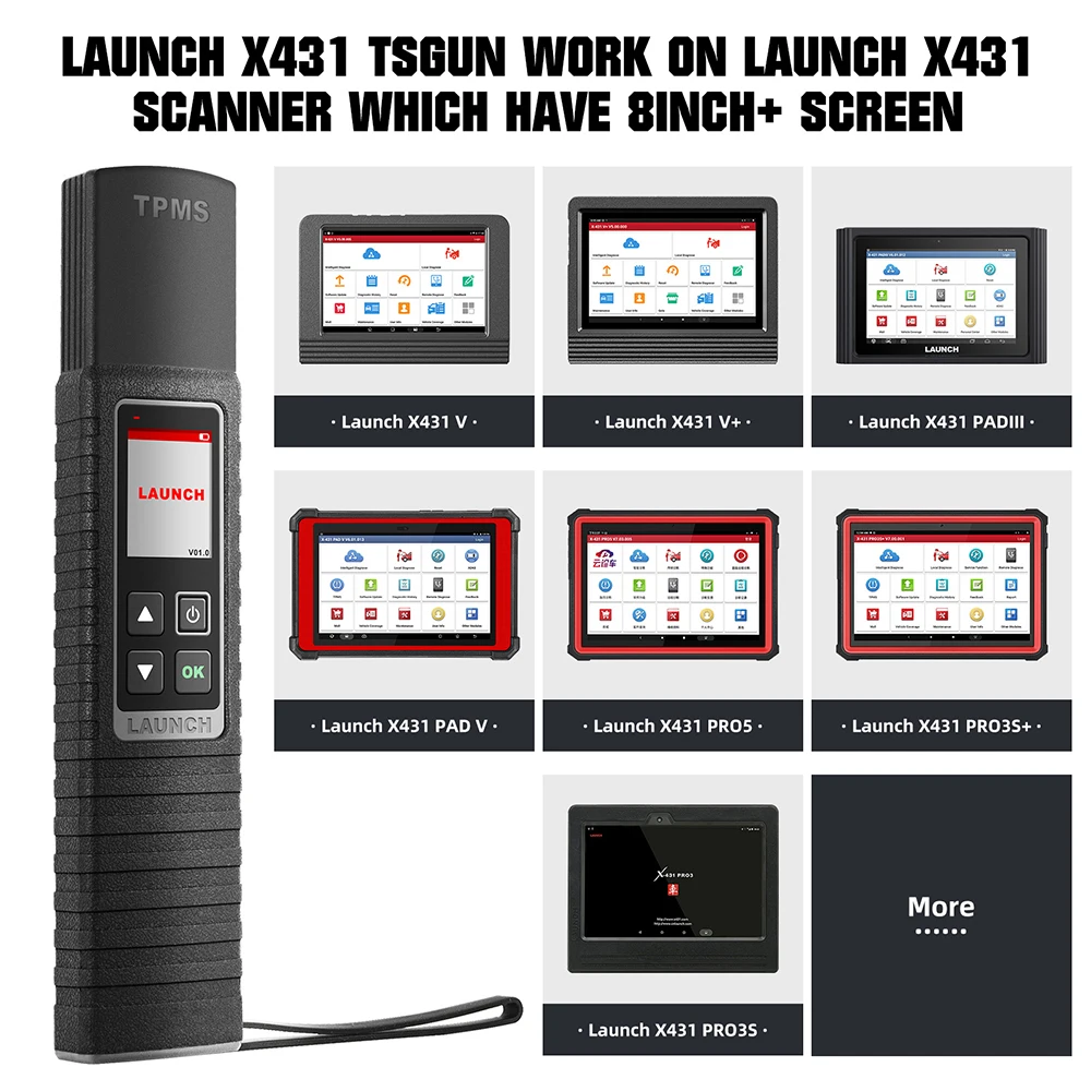 LAUNCH X431 TSGUN TPMS Инструменты для диагностики давления в шинах автомобиля