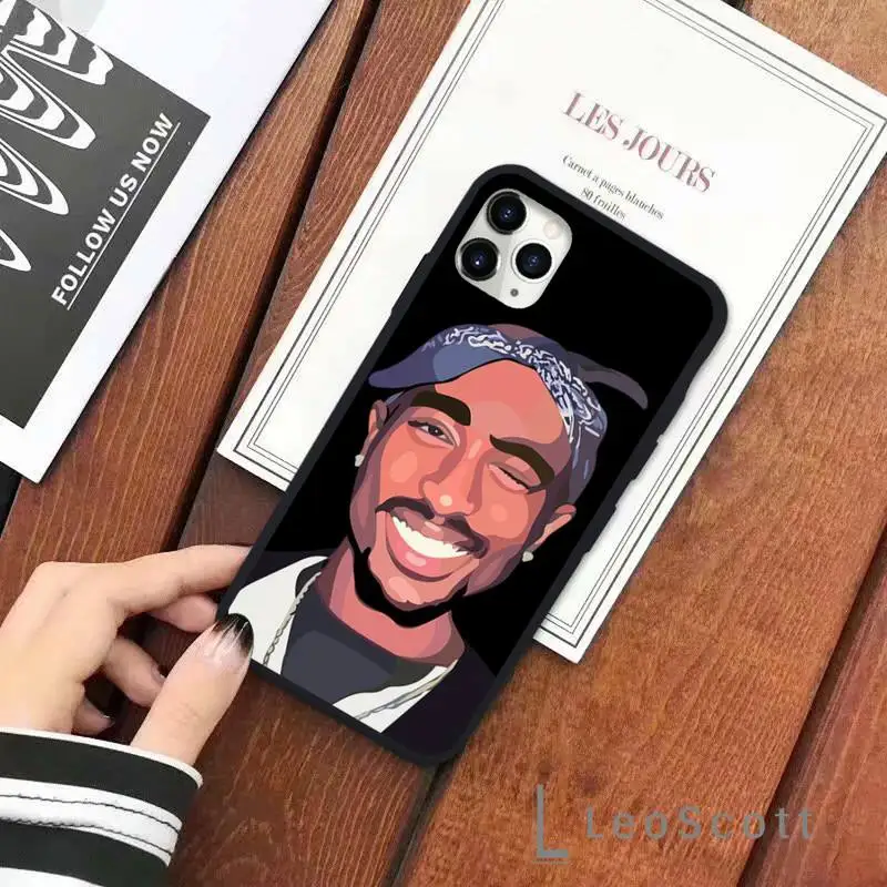 

pac Very cool black Phone Case for iPhone 11 12 pro XS MAX 8 7 6 6S Plus X 5S SE 2020 XR Soft silicone Shell Cover Funda