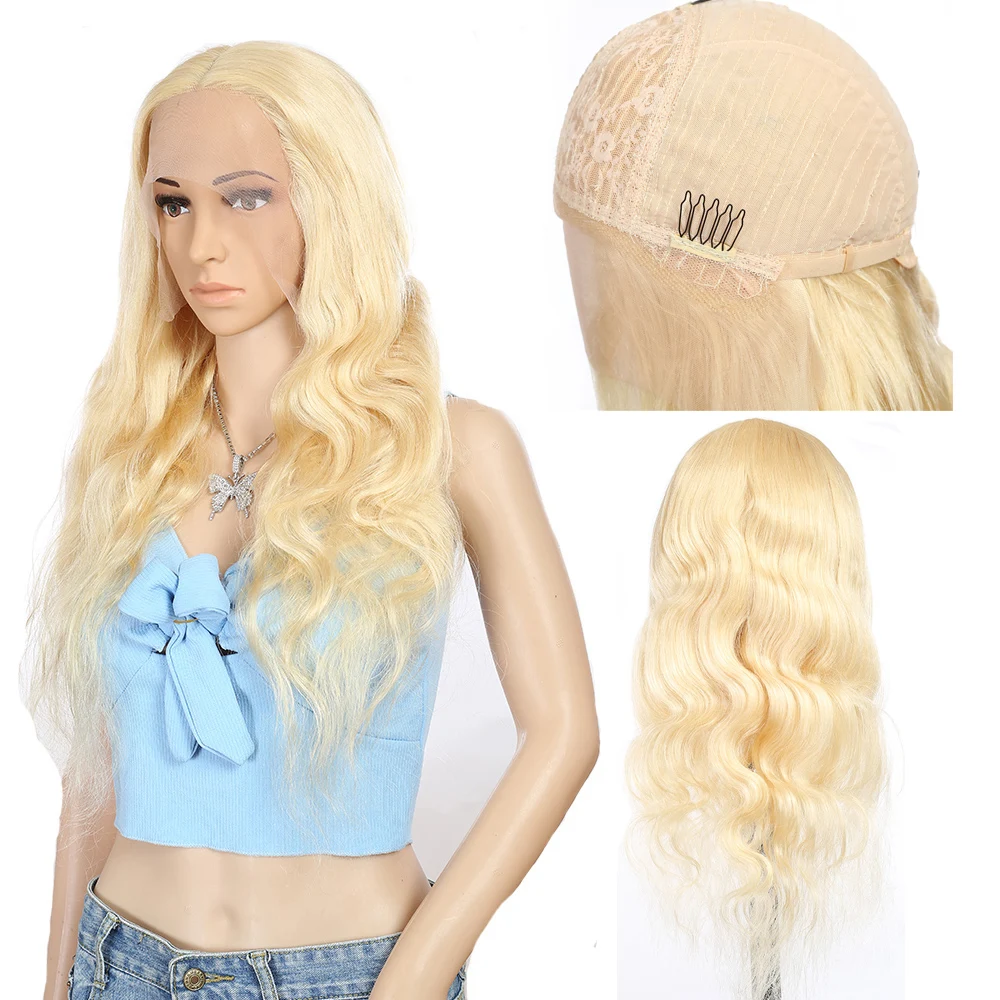 

Brazilian Body Wave Human Hair Wigs For Woman 13x1 Lace Wig 613 Blonde Human Hair HD Transparent T Part Lace Wigs