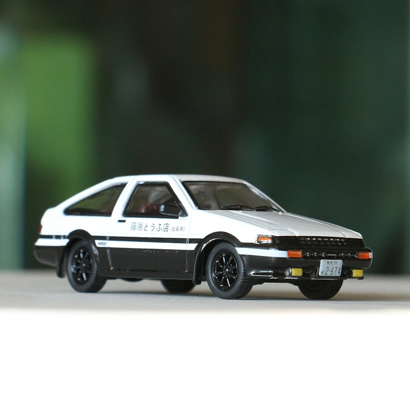 Модель времени JDM модель 1/64 Toyo Corolla D AE86 коллекция автомобиля Takumi Fujiwara литая