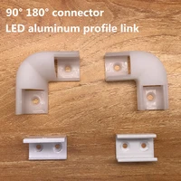 90180 degree angle connector led angle aluminum profile link v profile connector u profile connector