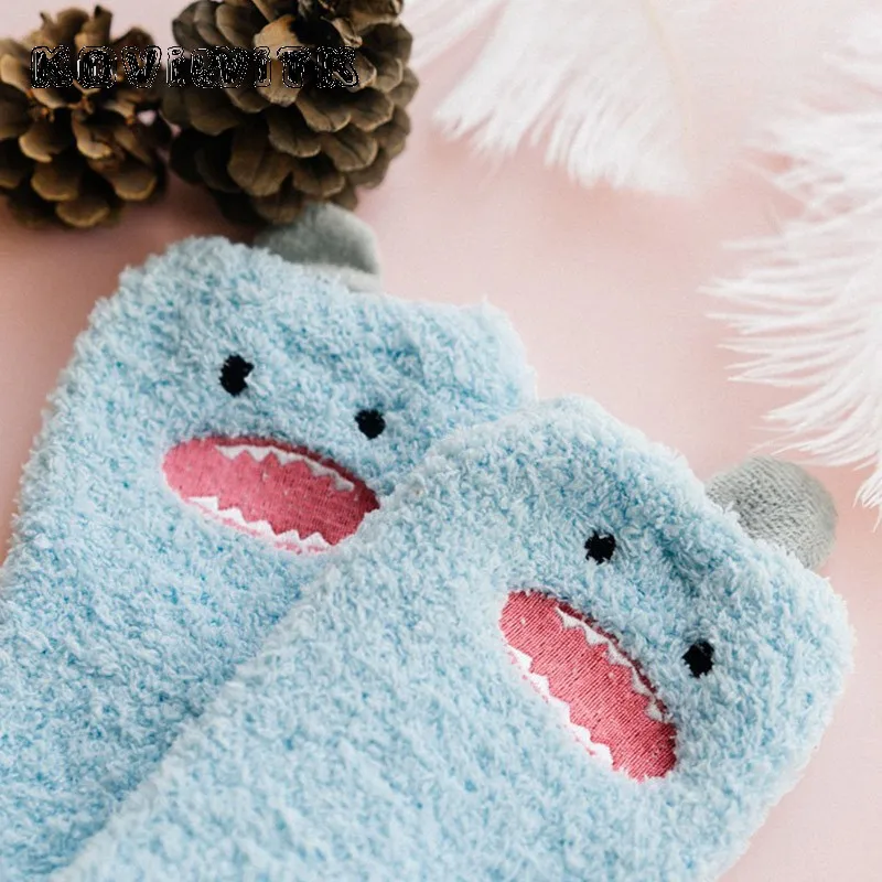 Women's Cotton Thickening Cashmere Lovely socks for women ladie Fluffy girl Breathable Warm Casual short sock female women sox