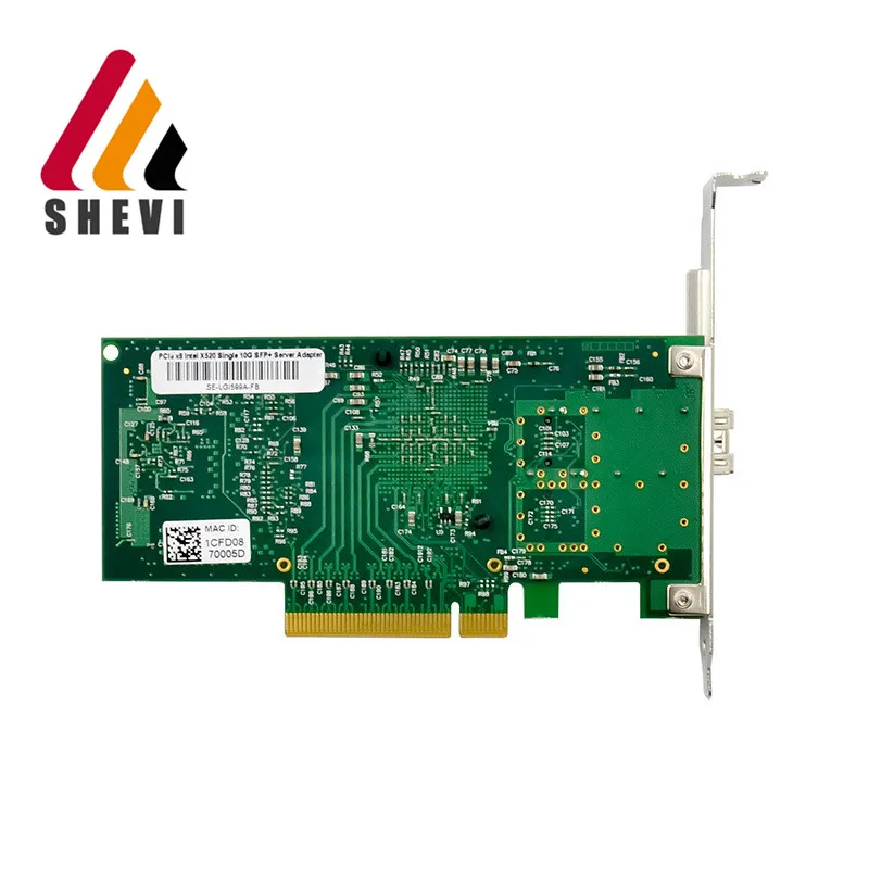 PCIe x8 Intel 82599EN однопортовая 10GbE волоконная сетевая карта SFP + серверный адаптер |