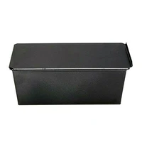 toast box bread loaf pan with lid black easier film removal rectangular kitchen supplies fast heat conduction baking mold
