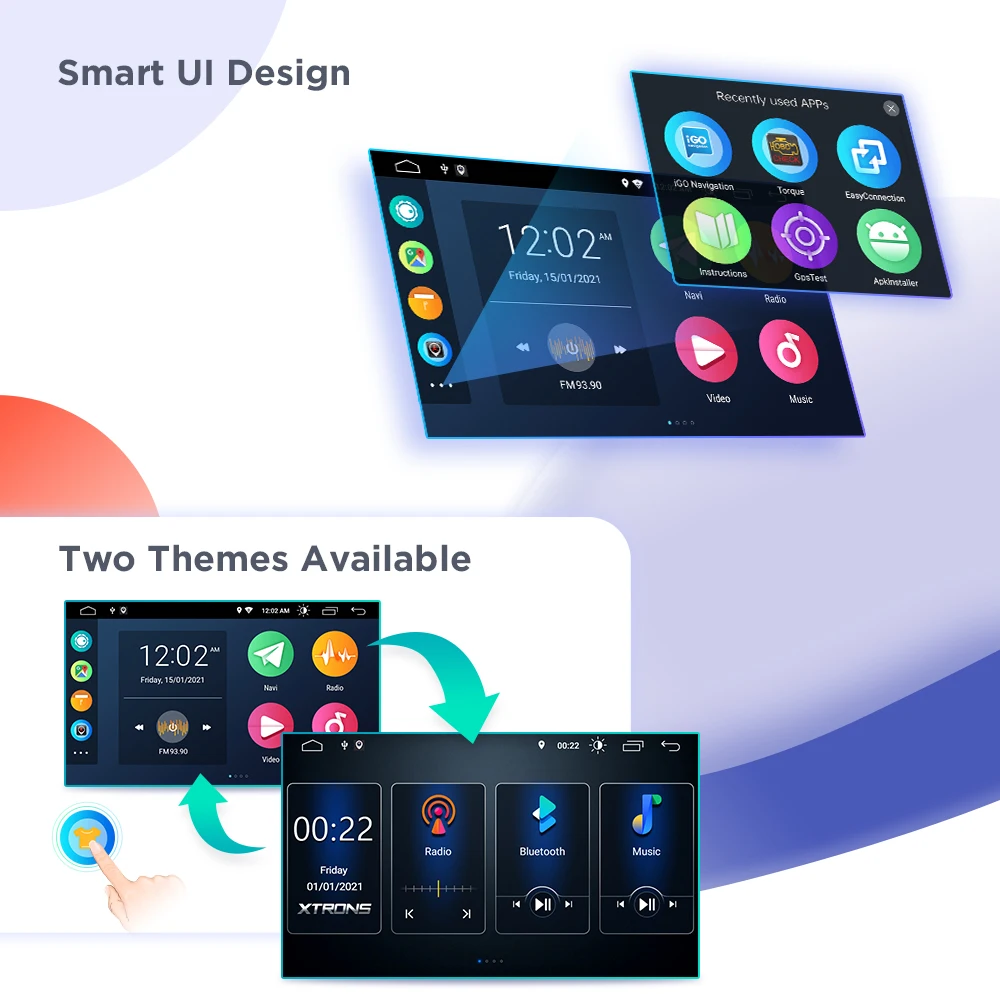 Автомобильный DVD-плеер XTRONS плеер с экраном 7 дюймов на Android 10 0 для BMW E39 M5 1999 2000 2001 2002