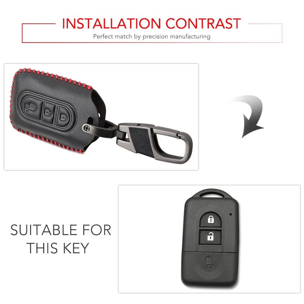 Чехол для автомобильных ключей с 2 кнопками 1 шт. чехол Nissan Micra K12 Xtrail T31 Qashqai Juke Duke