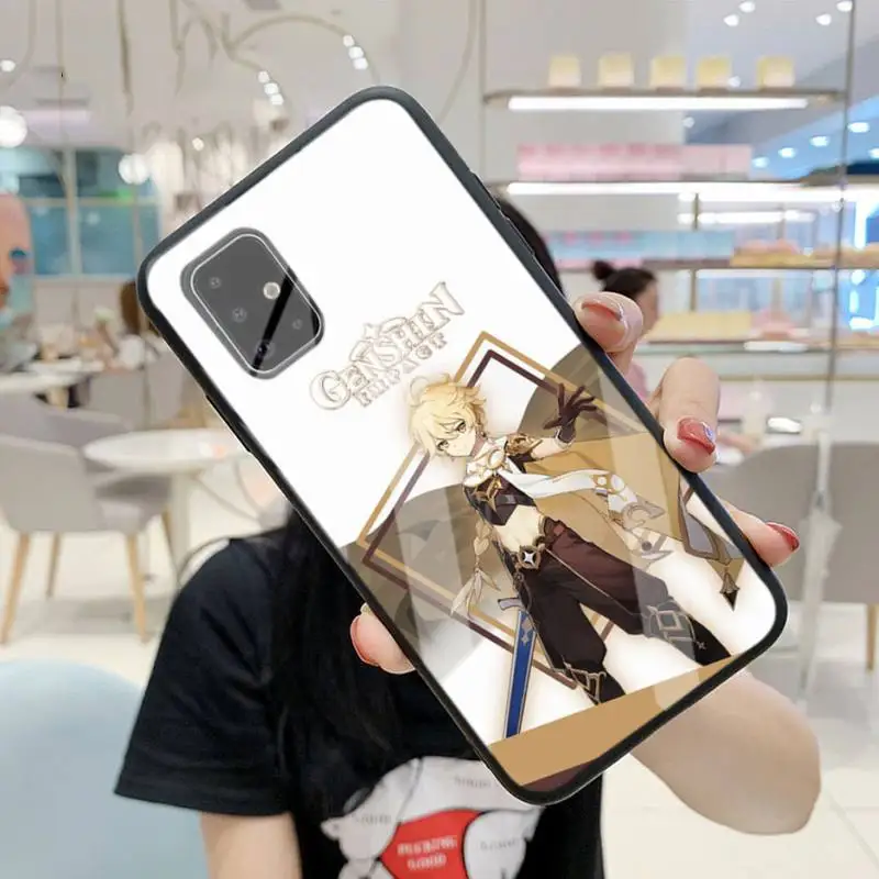 

Genshin Impact Phone Case For Samsung S6 7 Edge Plus 8 9 10 Plus Note8 9 10pro 10E S20 Plus Ultra A7 Tempered Glass