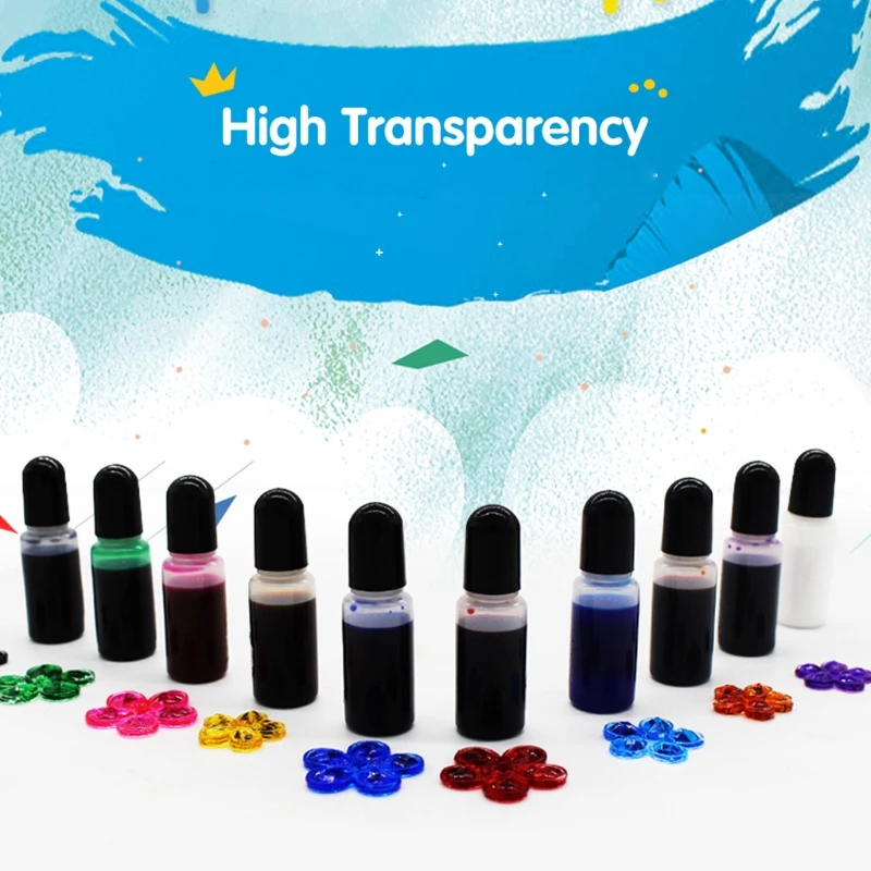 

5 Colors Resin Epoxy Pigmnet Kit Transparent Epoxy UV Resin Coloring Dye Pigment