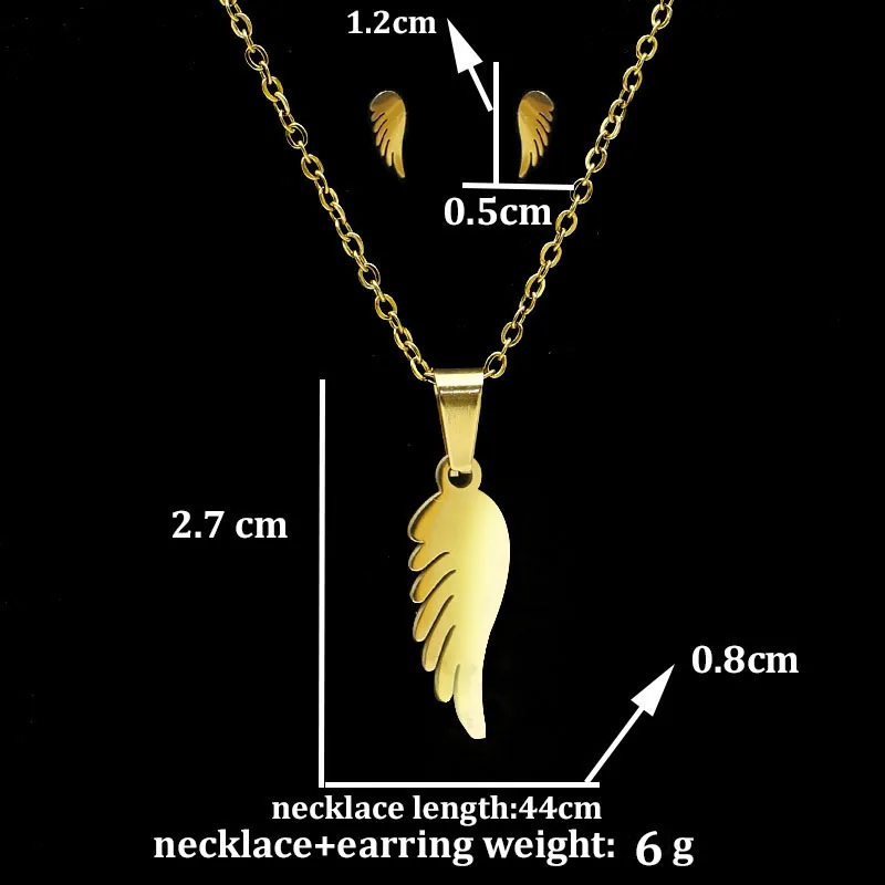 Fengnee ожерелье из нержавеющей стали для женщин ювелирные наборы Bijoux (украшения