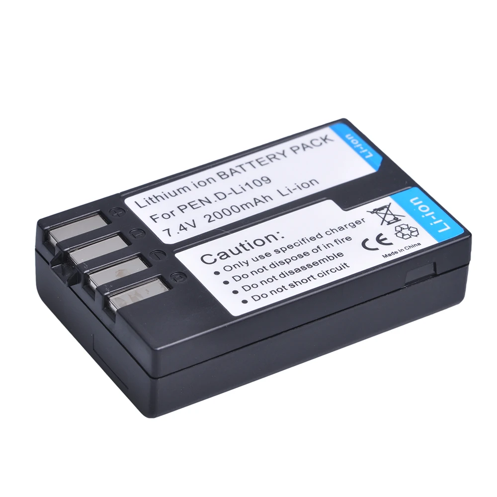 2000mAh D Li109 DLi109 D-Li109 Battery for Pentax K-R K-2 KR K2 Black Red White K30 K50 K-30 K-50 K500 K-500 | Электроника