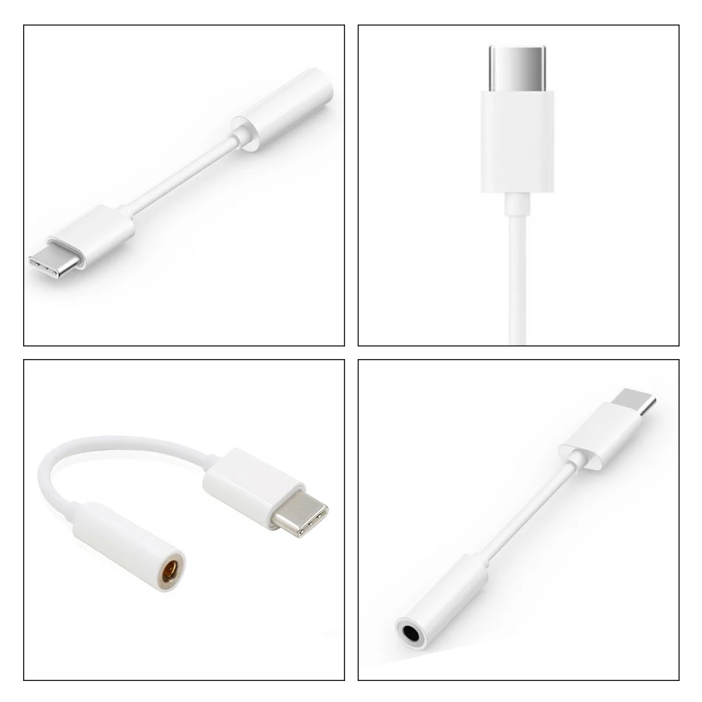 

Headphone Adapter USB C Type C 3.5mm jack Cable AUX Adapter Female Aux Audio Converter Cable for Xiaomi Huawei for Smart Phone