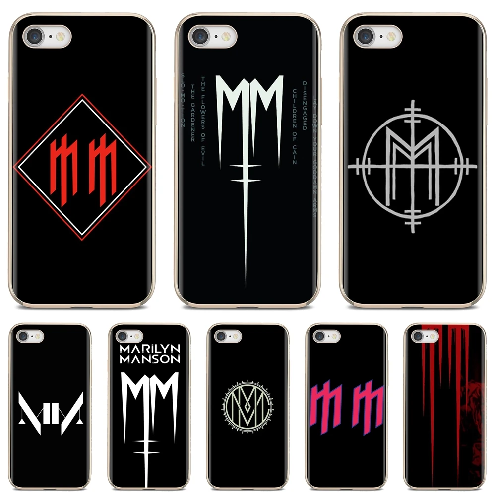 

Soft Case Brian Hugh Warner Marilyn manson logo For iPhone iPod Touch 11 12 Pro 4 4S 5 5S SE 5C 6 6S 7 8 X XR XS Plus Max 2020