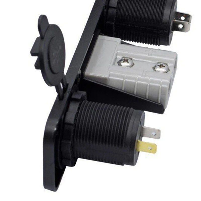

Flush Mount Anderson Plug Socket Double USB Charger Socket Panel for Caravan Camper Boat Truck