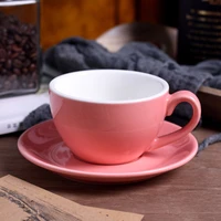 coffee cup set simple mug cappuccino flower cups latte saudi arabia cheap hot sales 220ml ceramic coffee cups